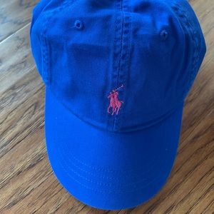Polo Ralph Lauren Royal Blue Hat / Pink Pony